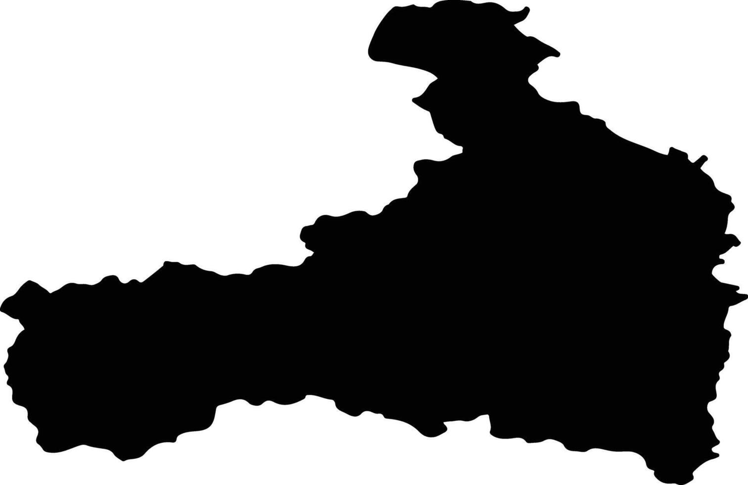 Zell am See Austria silhouette map vector