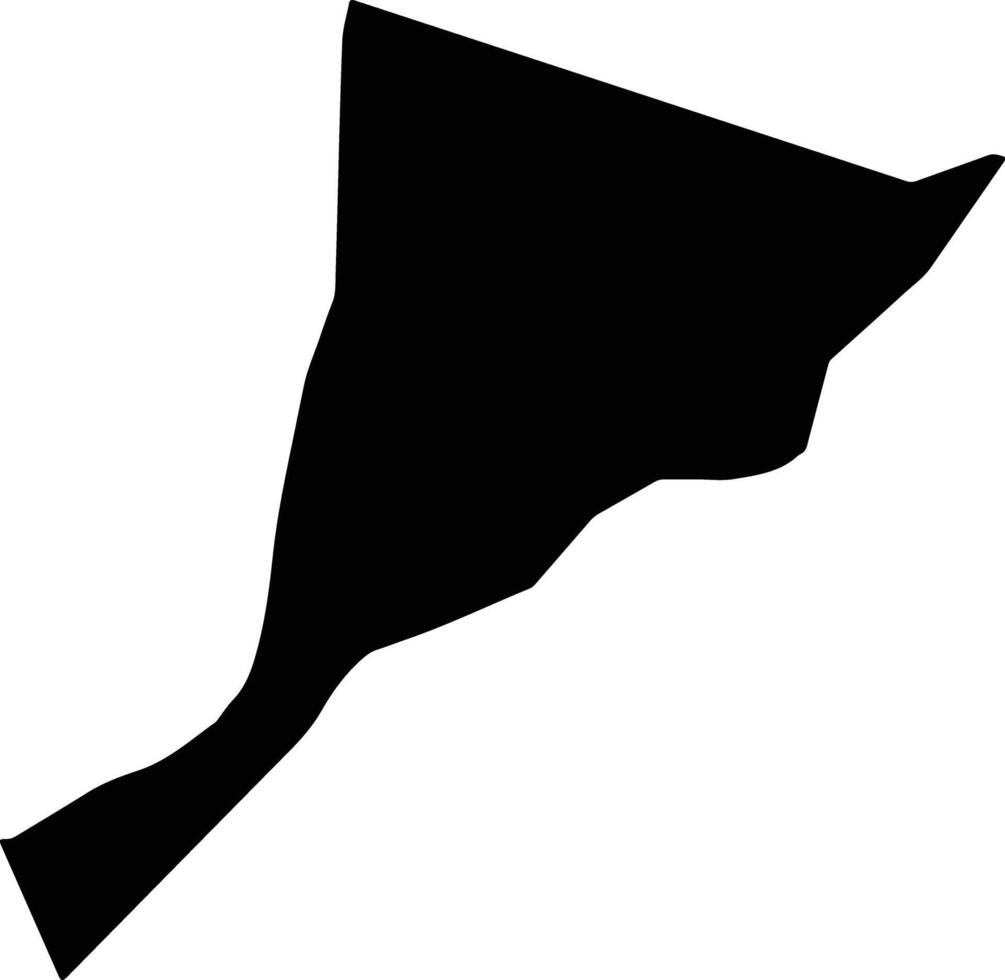 Zenon Saint Lucia silhouette map vector