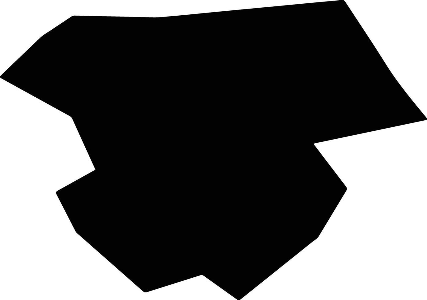 Zerendinskiy Kazakhstan silhouette map vector