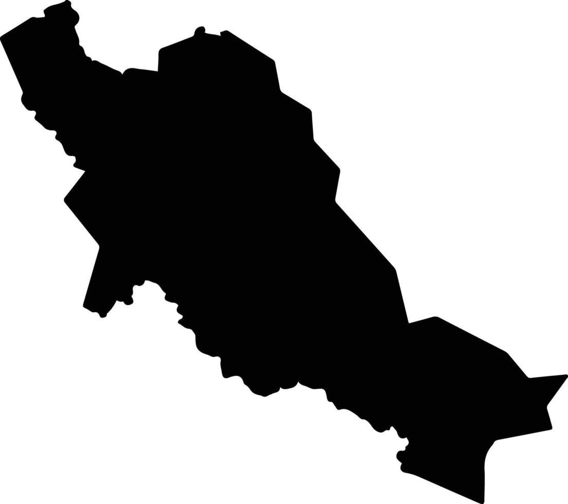 Zhadaxian China silhouette map vector