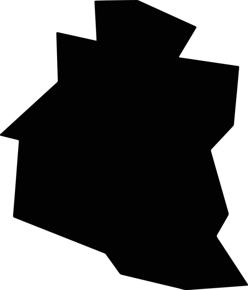Zhaksynskiy Kazakhstan silhouette map vector