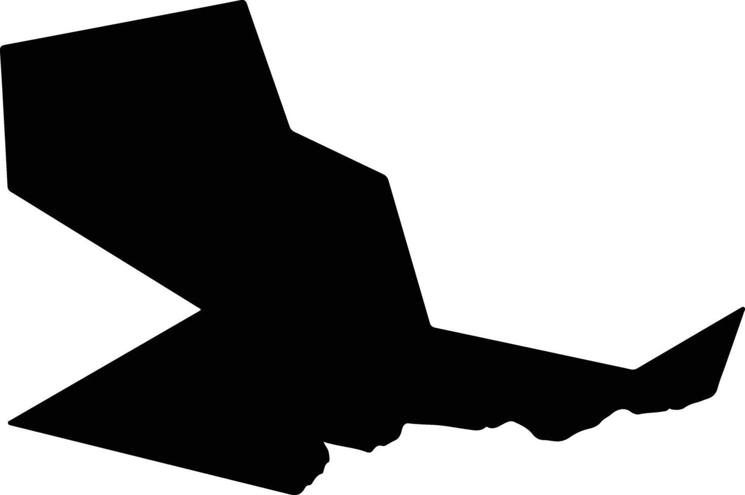 Zhambylskiy Kazakhstan silhouette map vector