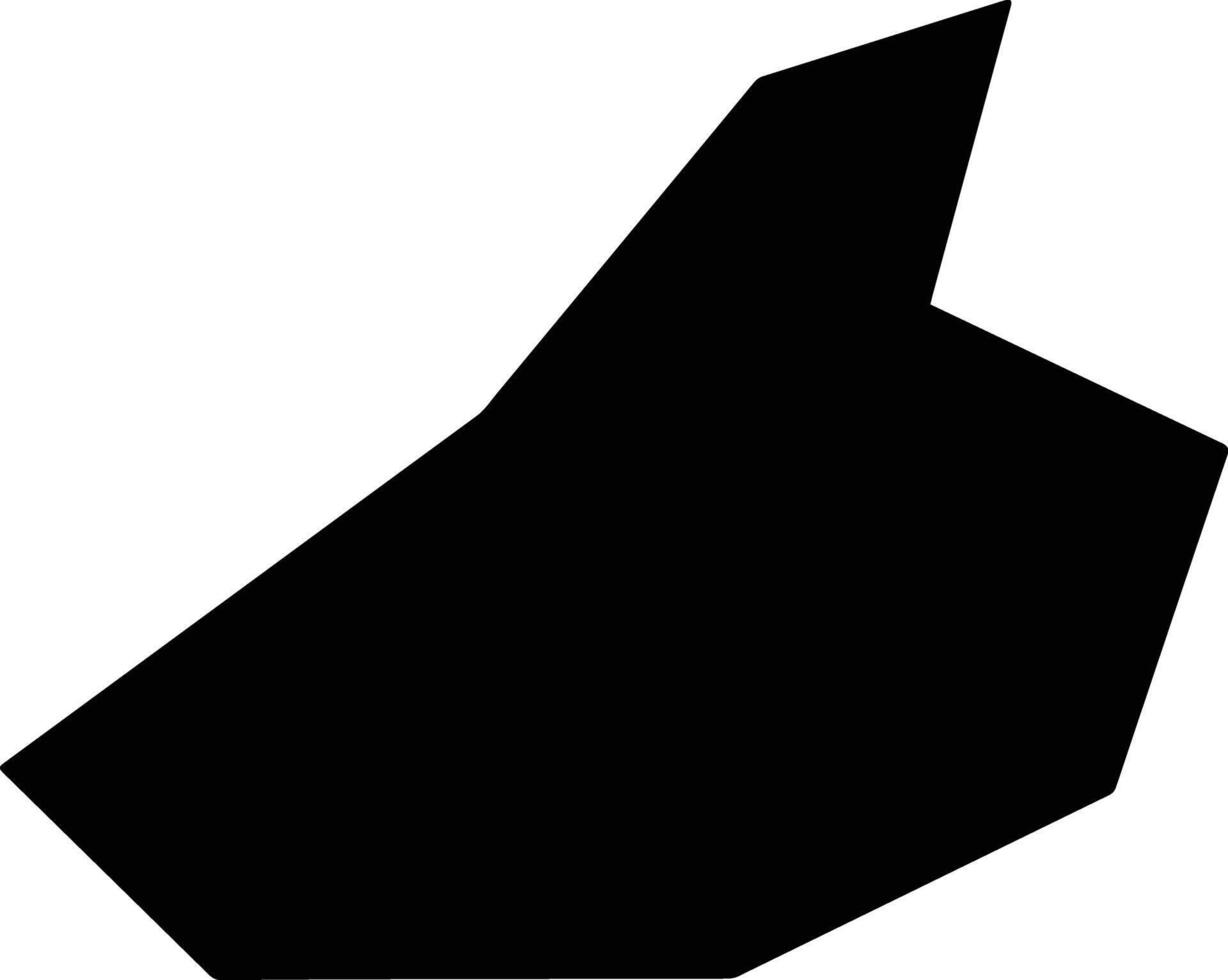 Zhanhuaxian China silhouette map vector