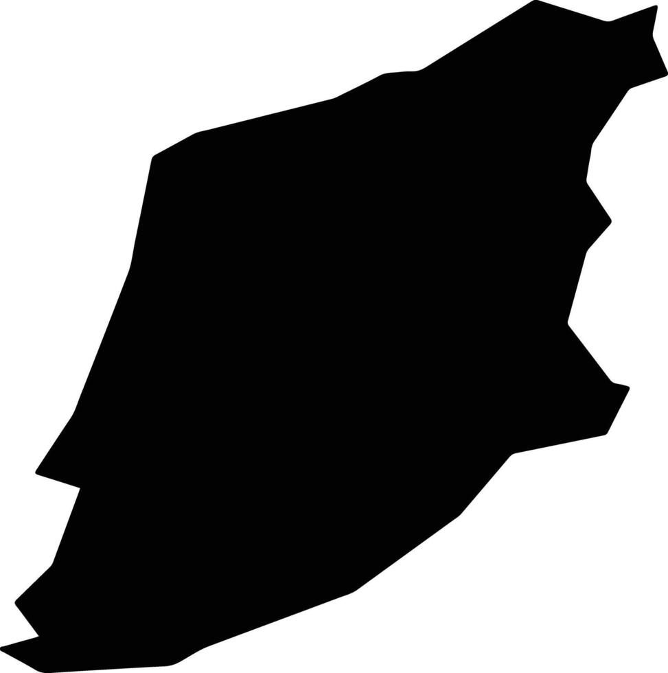 Zhari Afghanistan silhouette map vector