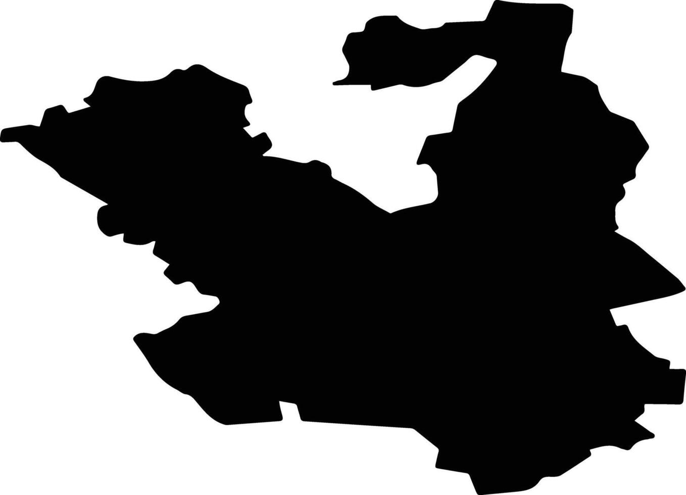 Zheleznogorsky District Russia silhouette map vector