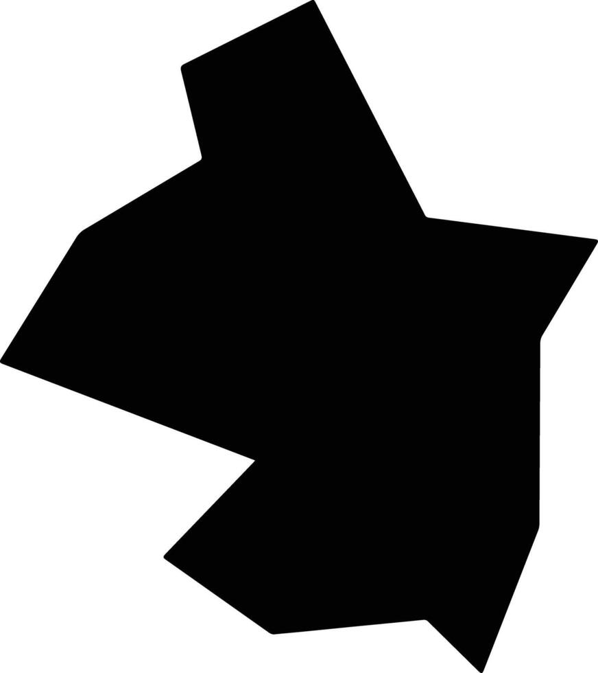 Zhenganxian China silhouette map vector