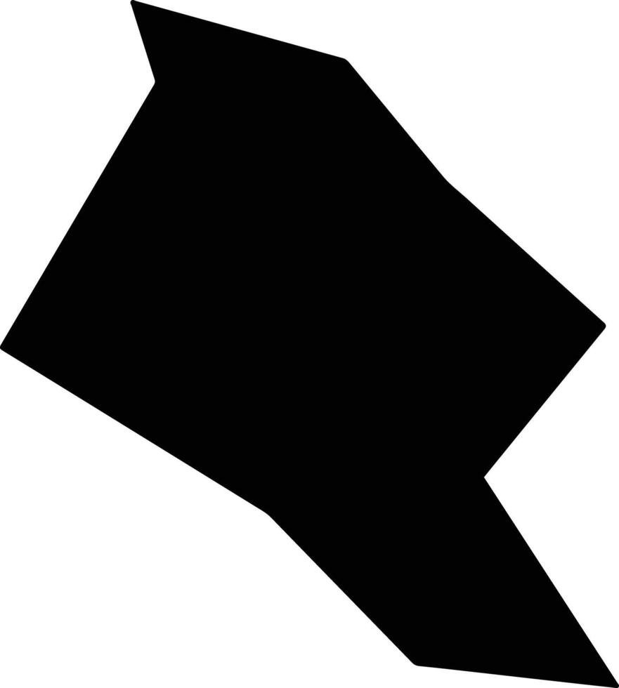 Zhenfengxian China silhouette map vector