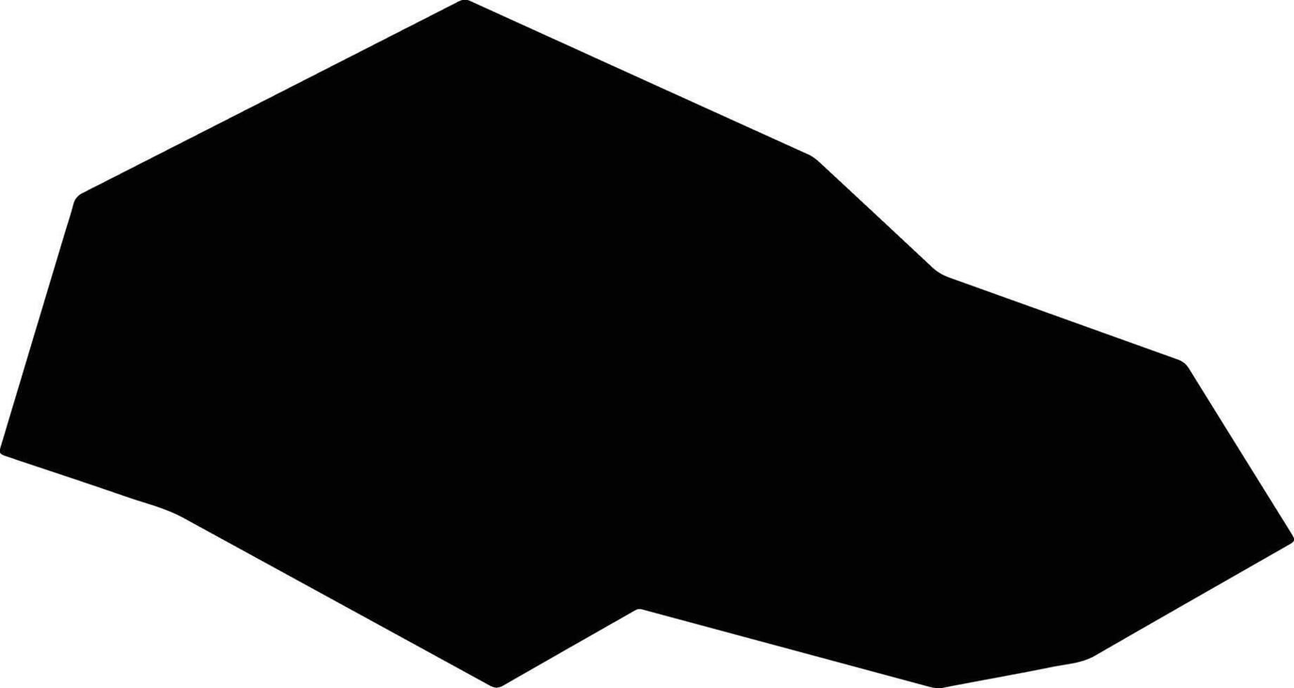 Zhenanxian China silhouette map vector