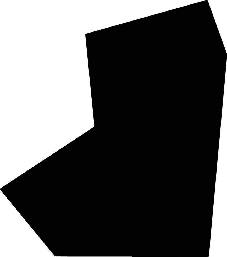 Zhenpingxian China silhouette map vector