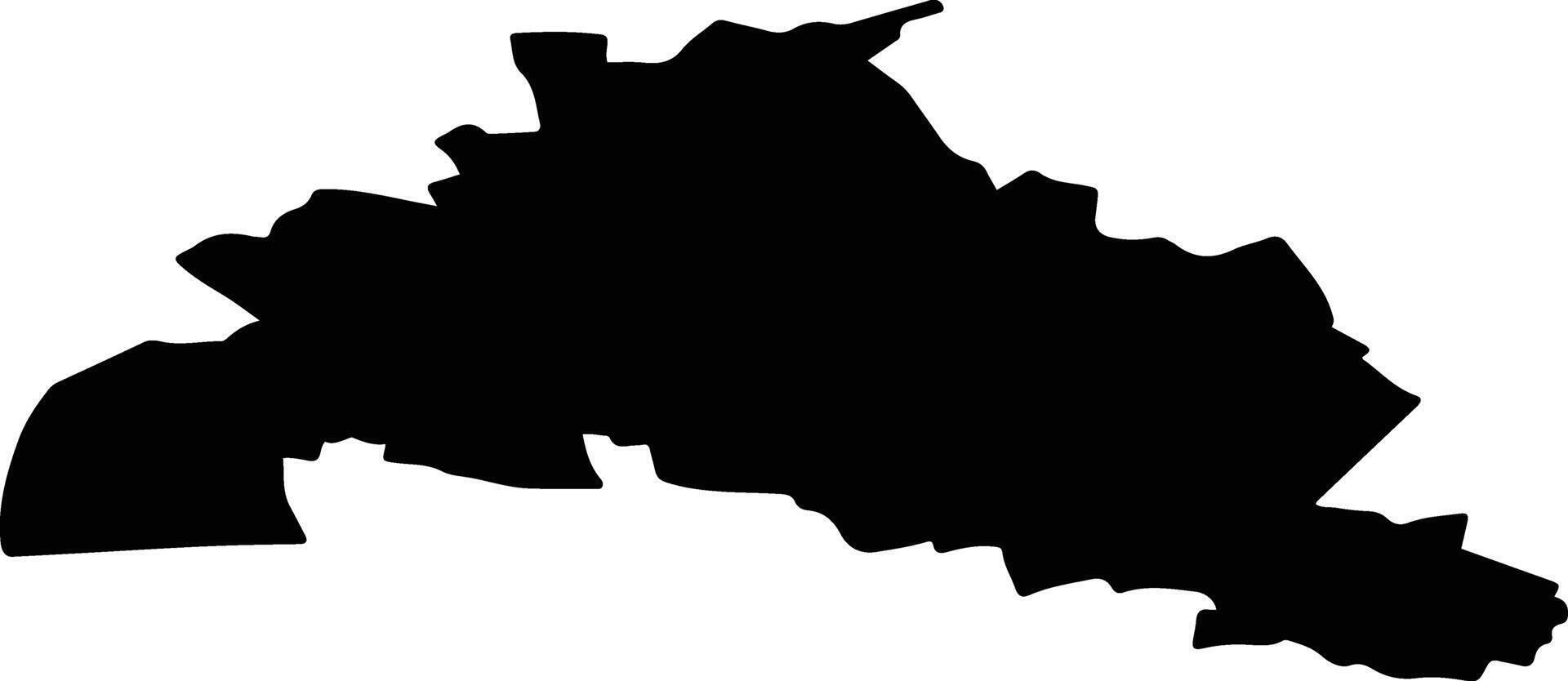 Zherdevsky District Russia silhouette map vector