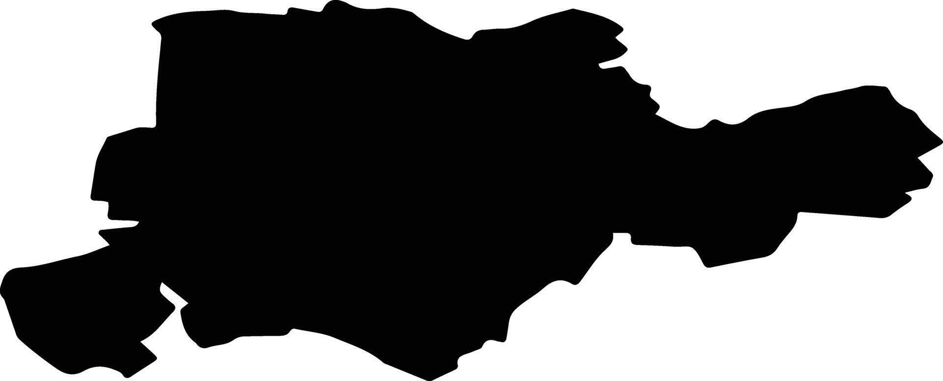 Zhiryatinsky District Russia silhouette map vector