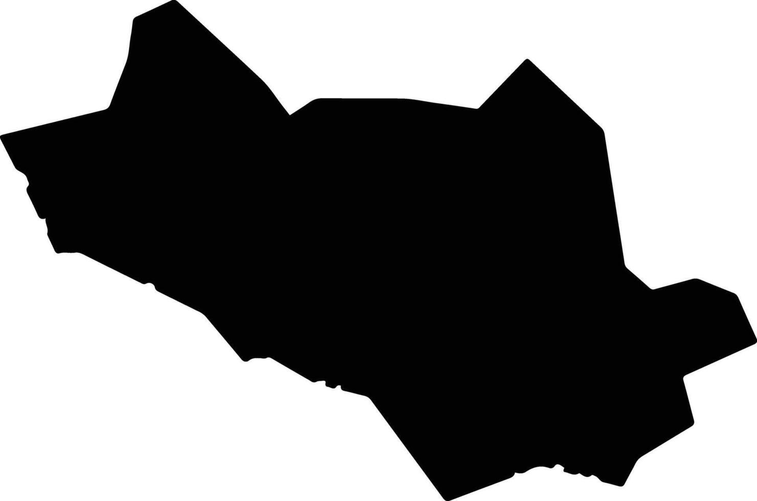 Zhongbaxian China silhouette map vector