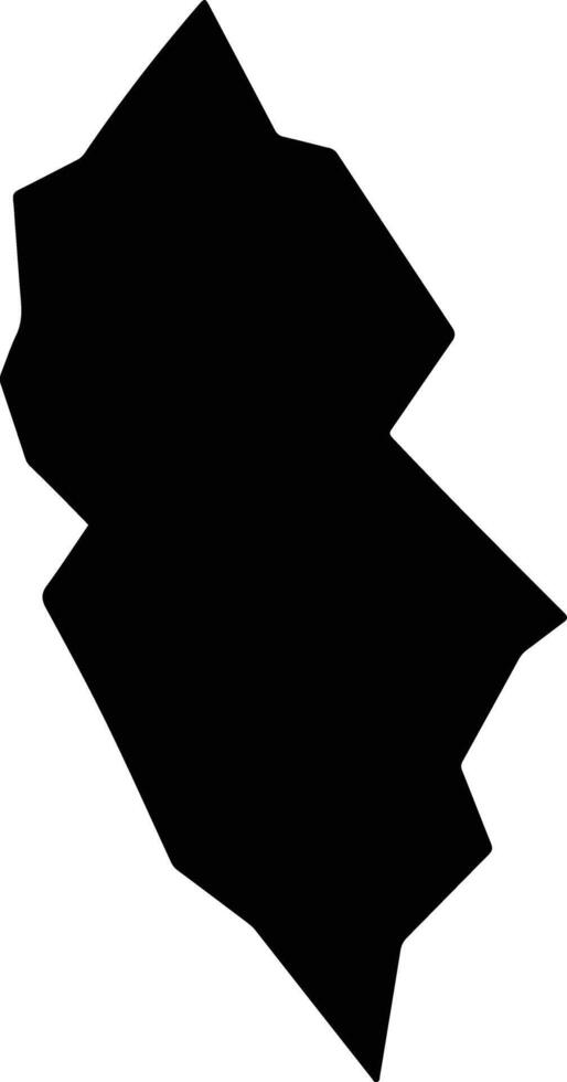 Zhongdianxian China silhouette map vector