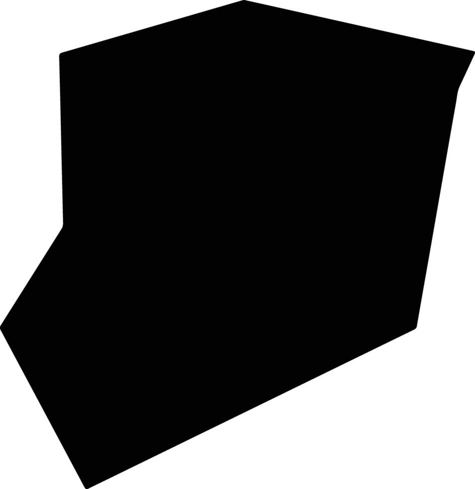 Zhongmouxian China silhouette map vector