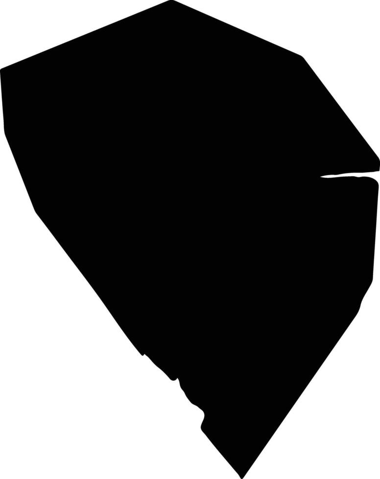 Zhongshanshi China silhouette map vector