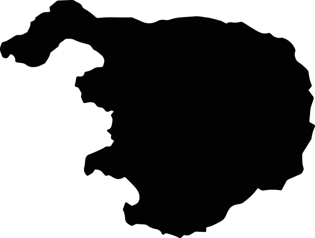 Zhongpu Taiwan silhouette map vector