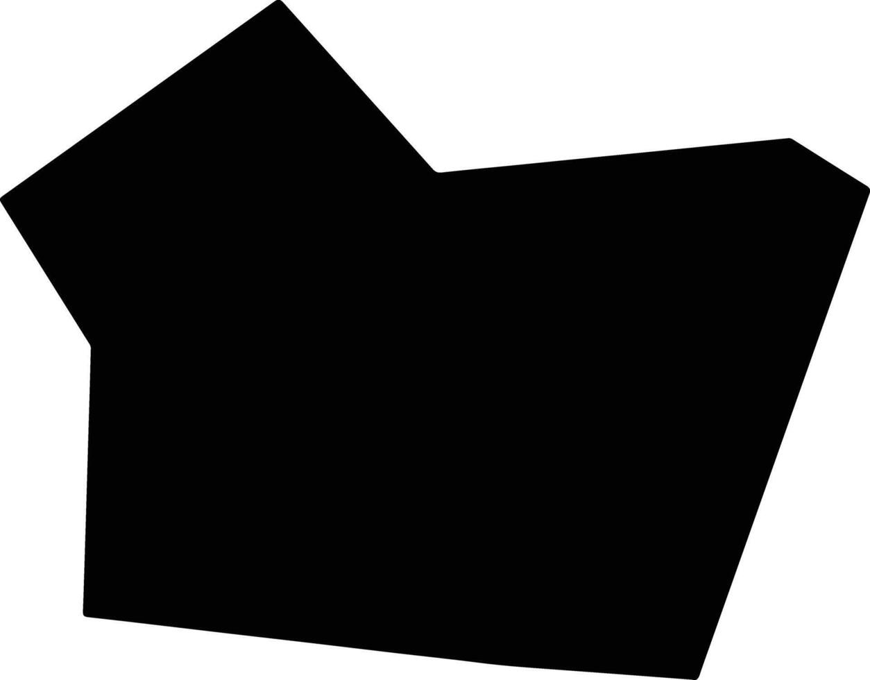 Zhongshanxian China silhouette map vector