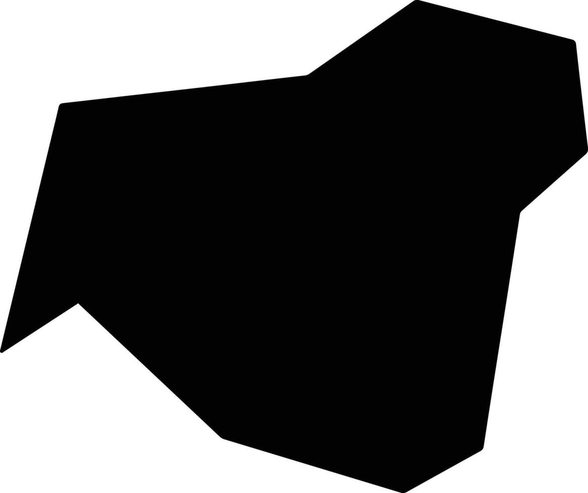 Zhongxian China silhouette map vector