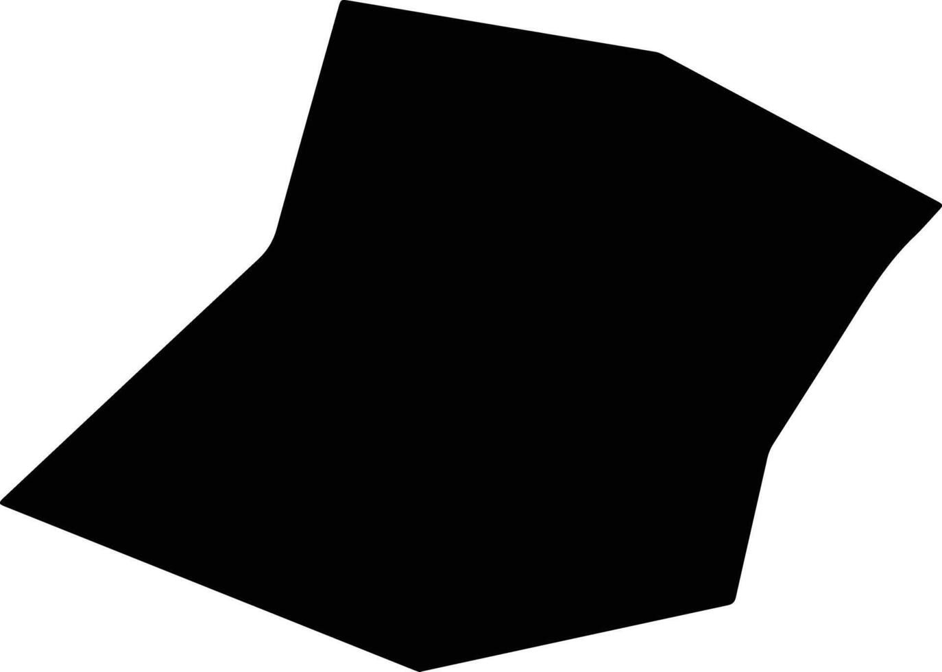 Zhongyanxian China silhouette map vector