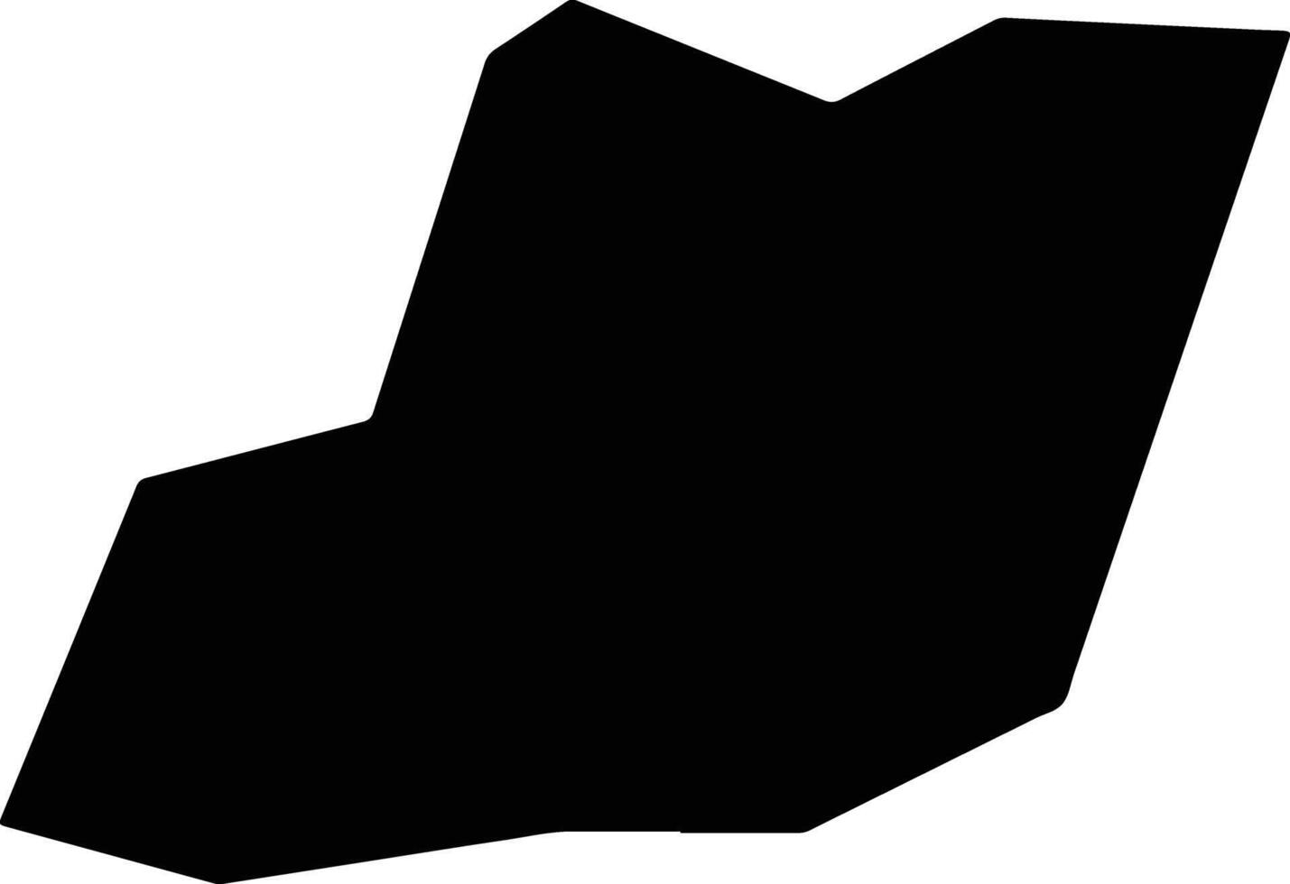Zhouzhixian China silhouette map vector