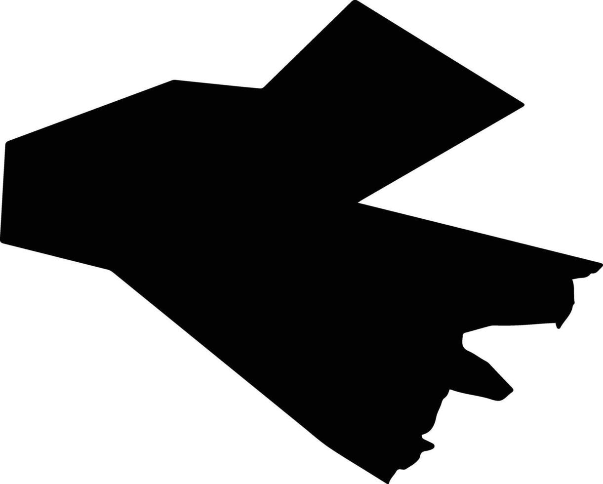Zhualynskiy Kazakhstan silhouette map vector
