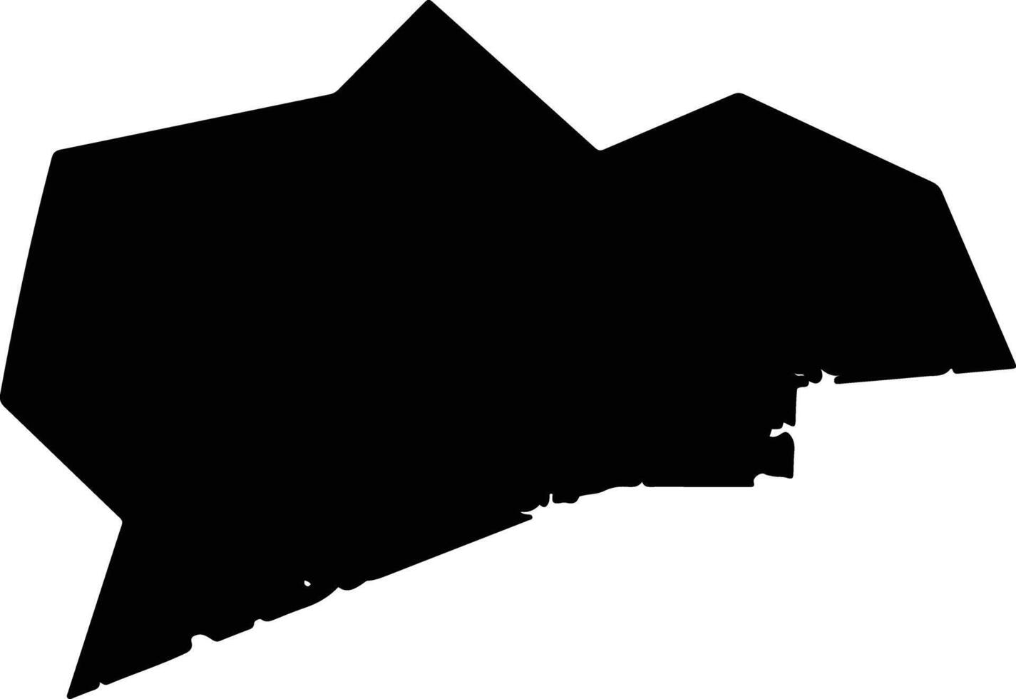 Zhuangheshi China silhouette map vector