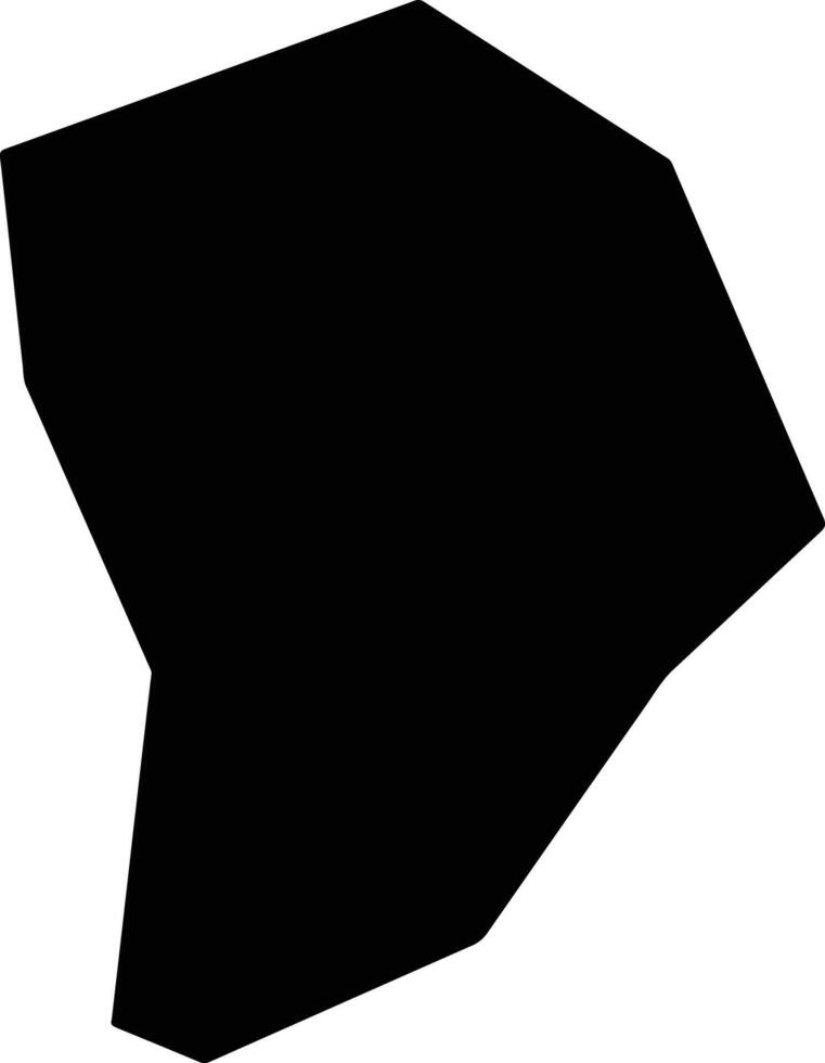 Zhuoluxian China silhouette map vector