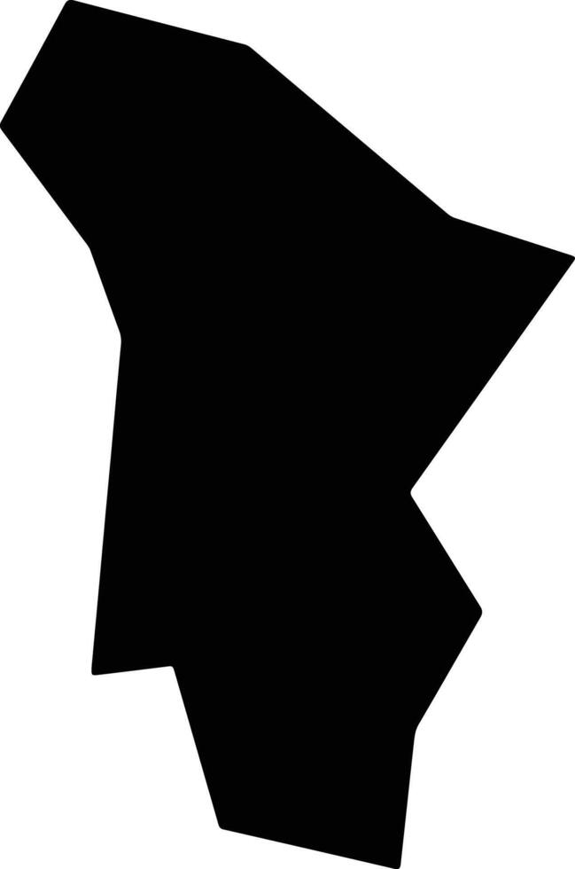 Zhuxixian China silhouette map vector