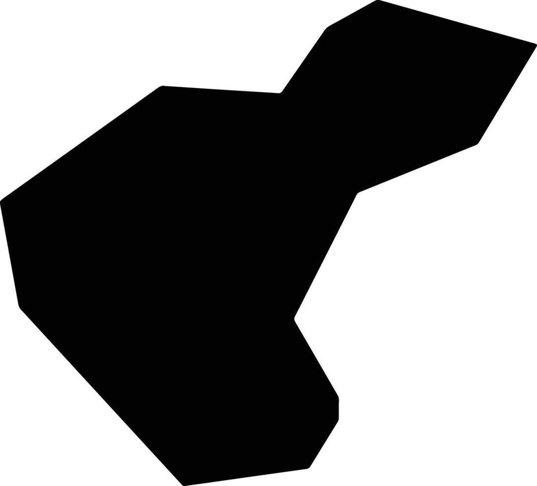 Ziboshi China silhouette map vector