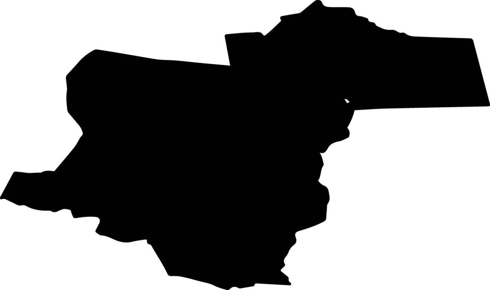 Ziemera pag Latvia silhouette map vector