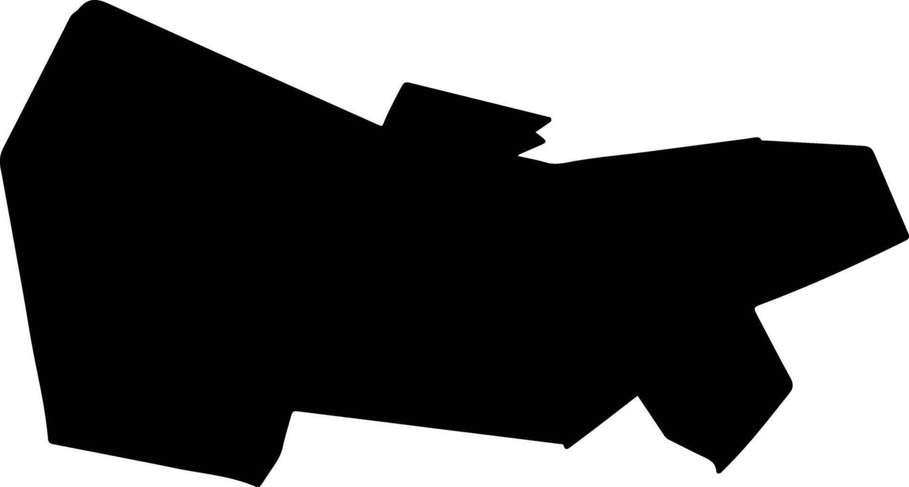 ZIMANDU NOU Romania silhouette map vector