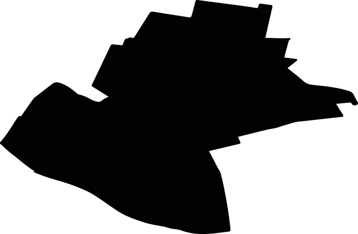 ZIMNICEA Romania silhouette map vector