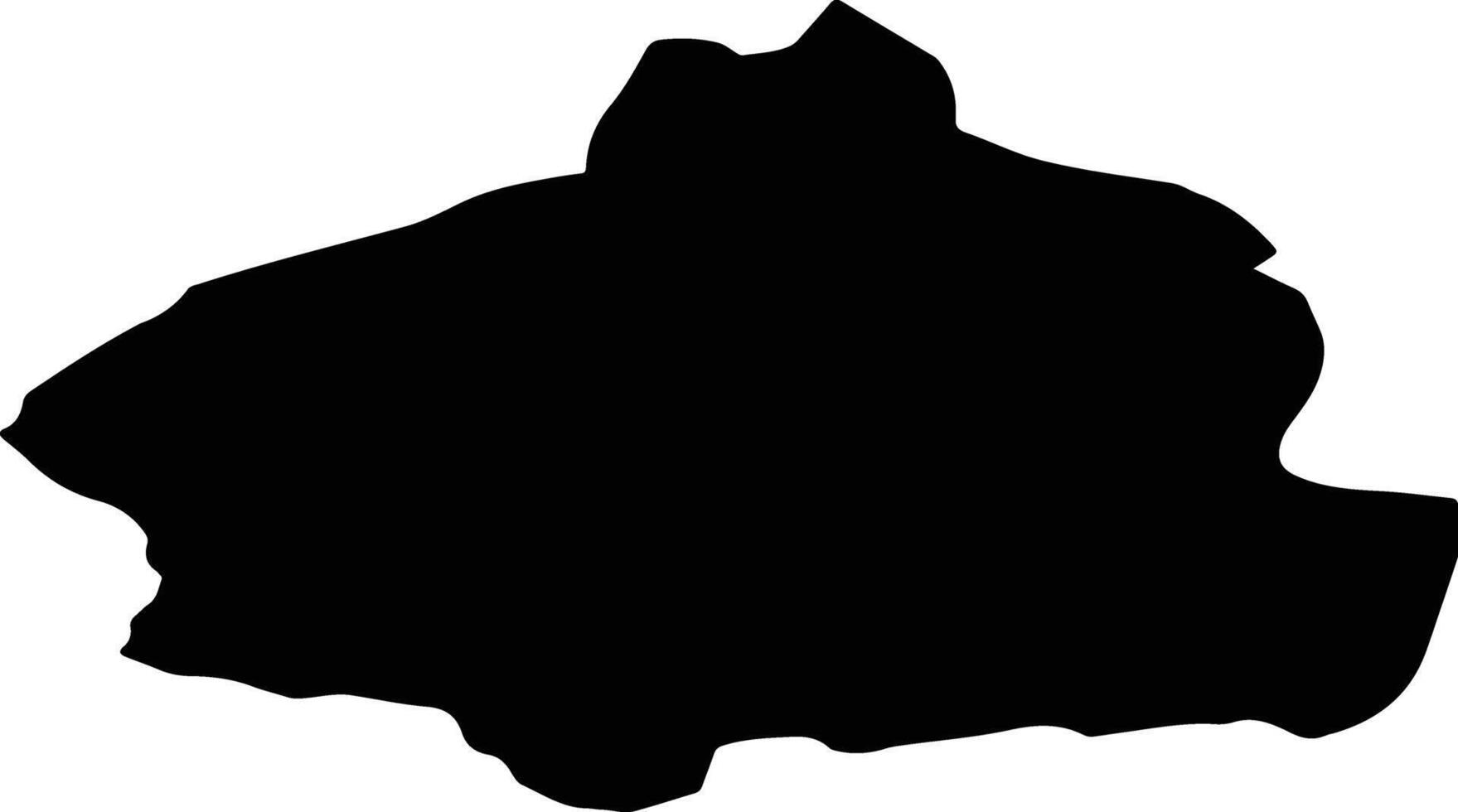 Zile Turkey silhouette map vector