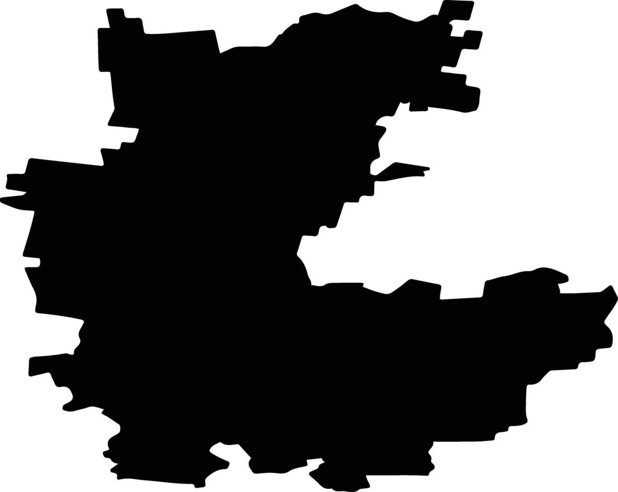 Zilairsky District Russia silhouette map vector