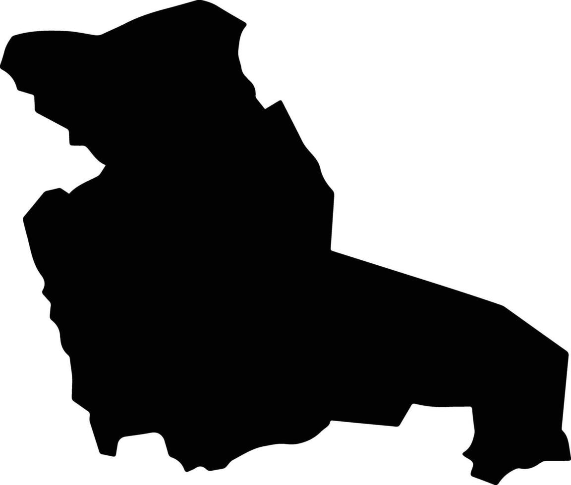 Ziracuaretiro Mexico silhouette map vector