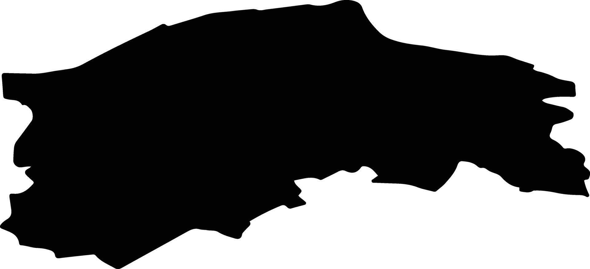 Ziru pag Latvia silhouette map vector