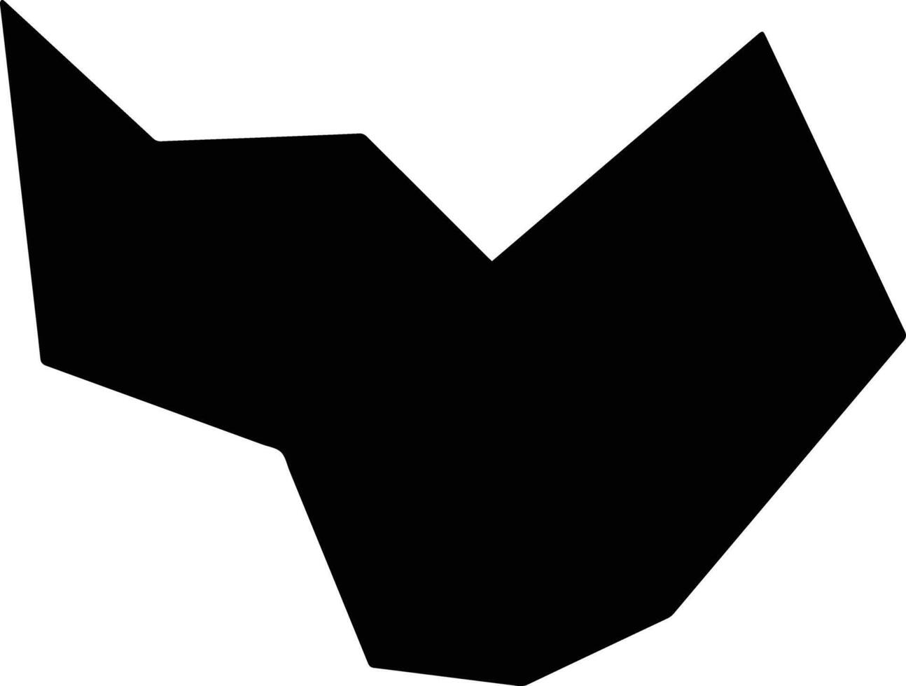 Zizhongxian China silhouette map vector