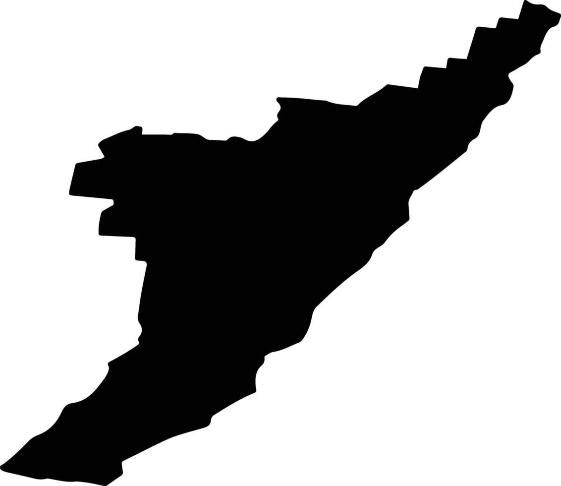Zlatoust Russia silhouette map vector