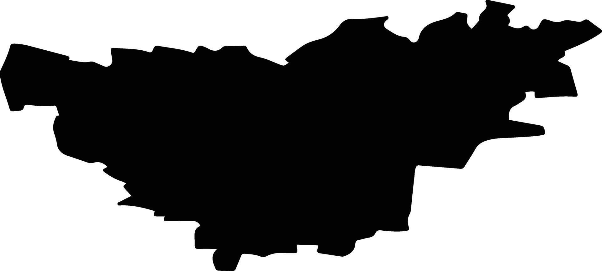Znamensky District Russia silhouette map vector
