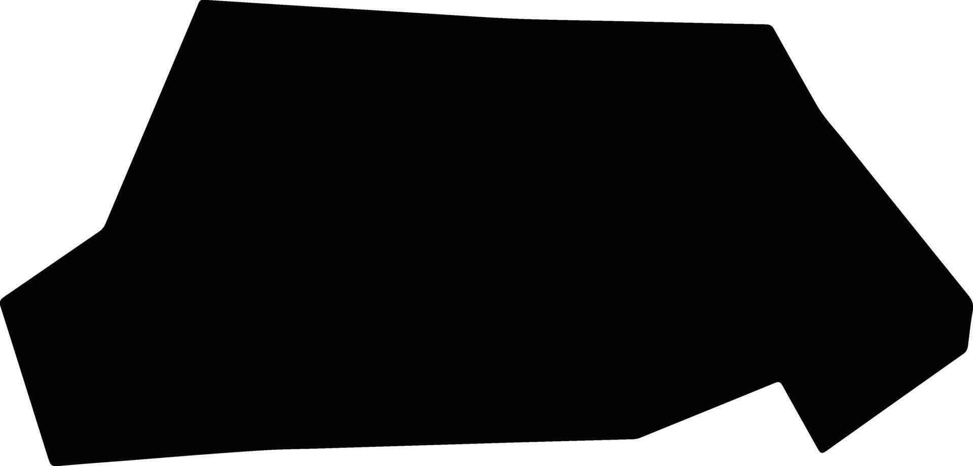 Zogbodomey Benin silhouette map vector