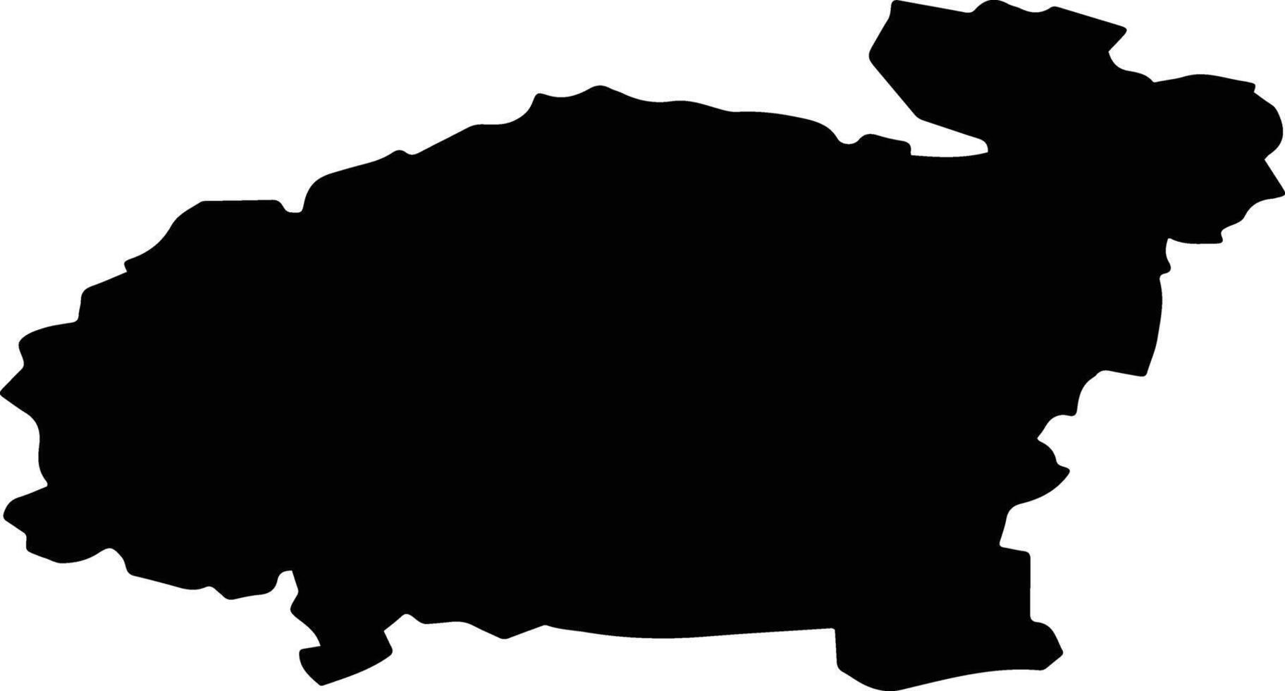 Zolotukhinsky District Russia silhouette map vector