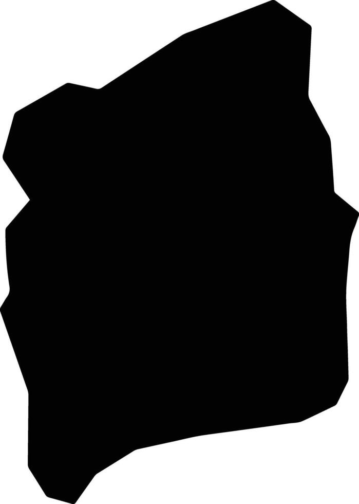Zone 4 Ethiopia silhouette map vector