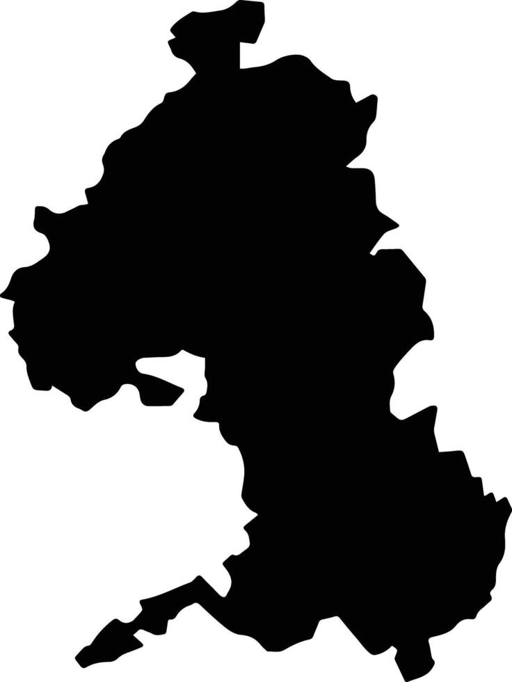 Zongolica Mexico silhouette map vector