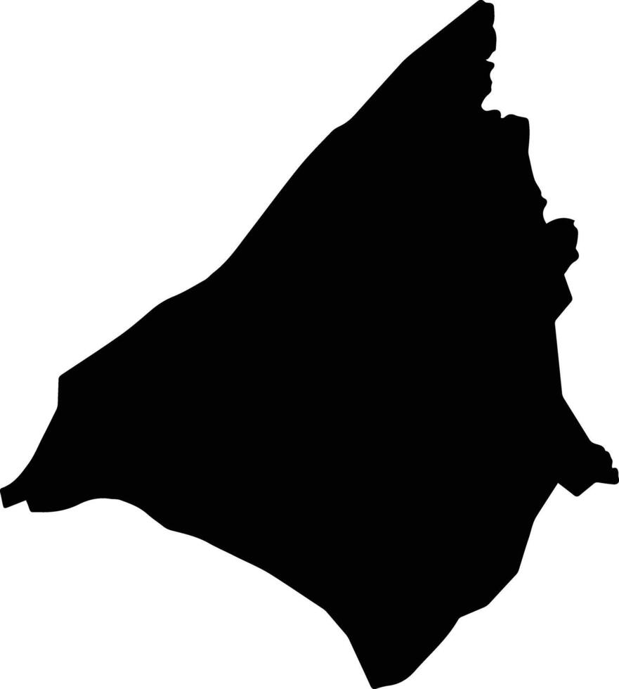 Zorzor Liberia silhouette map vector