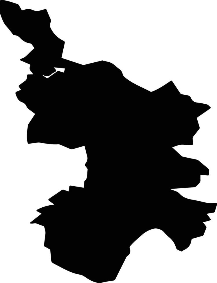 Zrece Slovenia silhouette map vector