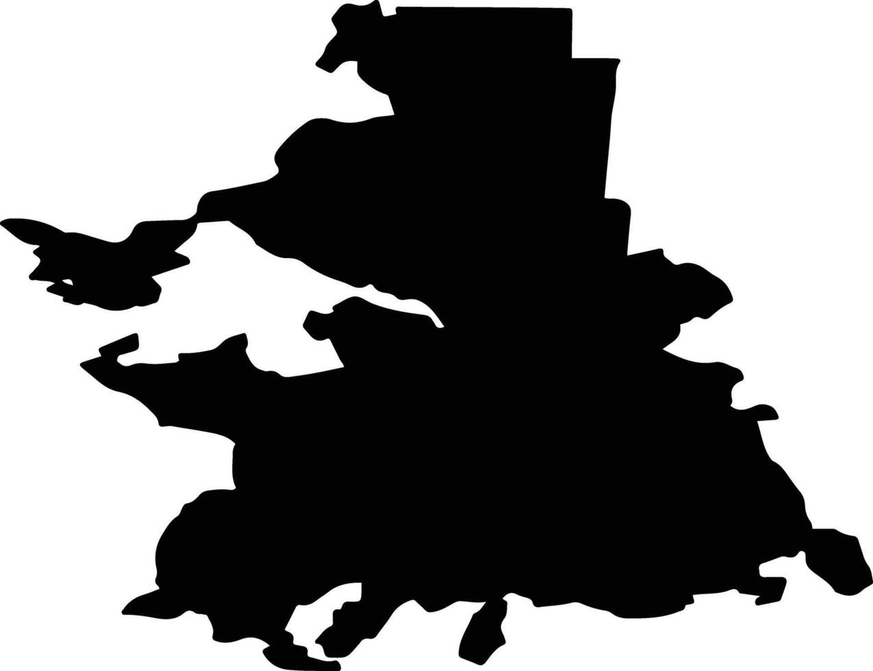 Zubovo Polyansky District Russia silhouette map vector