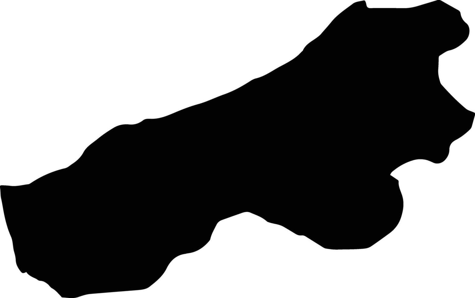 Zugdidi Georgia silhouette map vector