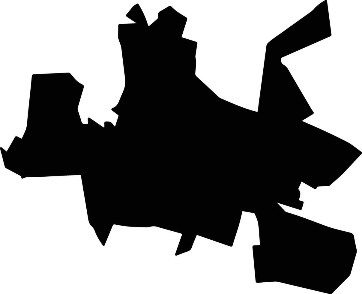 Zumpango Mexico silhouette map vector
