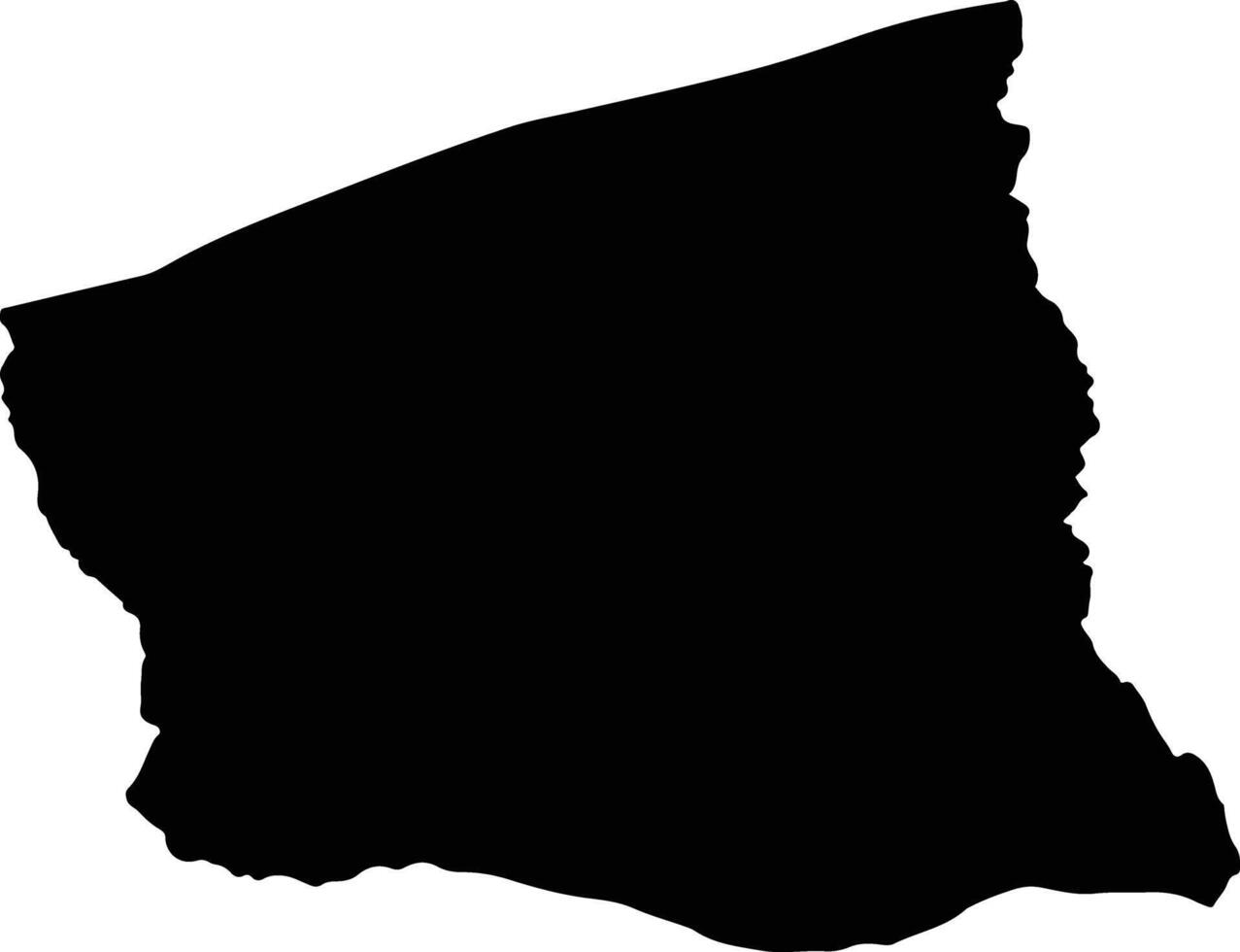 Zumbu Mozambique silhouette map vector