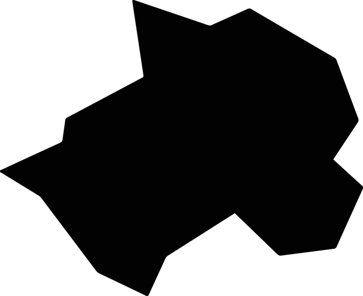 Zungeerqi China silhouette map vector